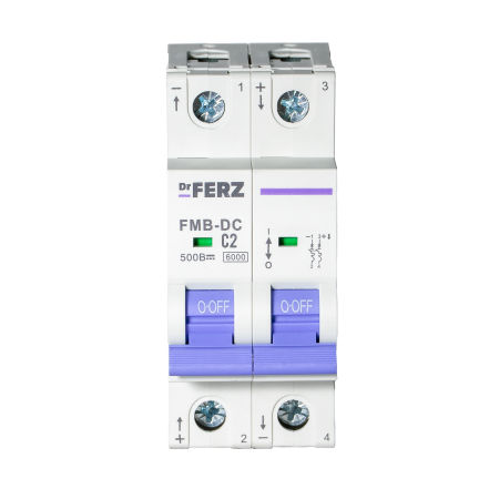 FMB-DC 6kA 2P 02 х-ка C, DC500В Автоматический выключатель